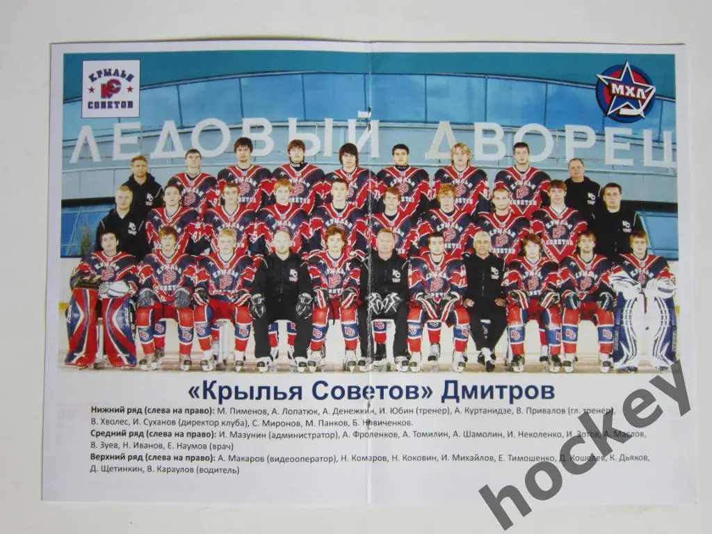 Постер Хоккейный клуб Крылья Советов (Дмитров)
