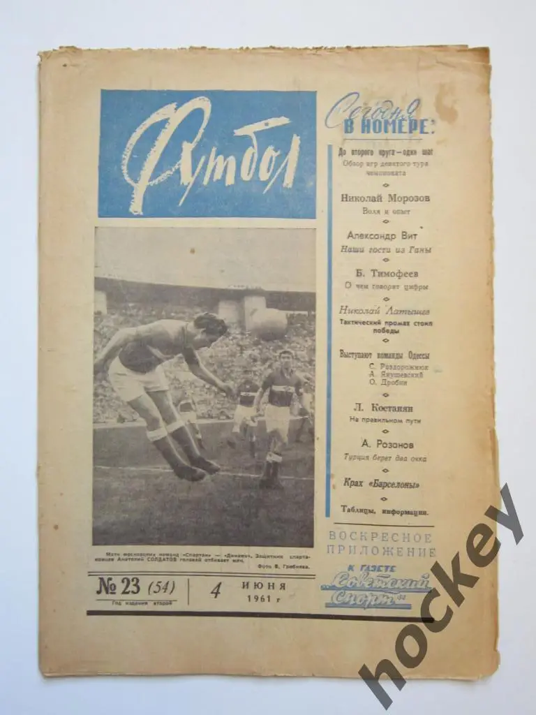 Футбол № 23.1961 (4 июня)