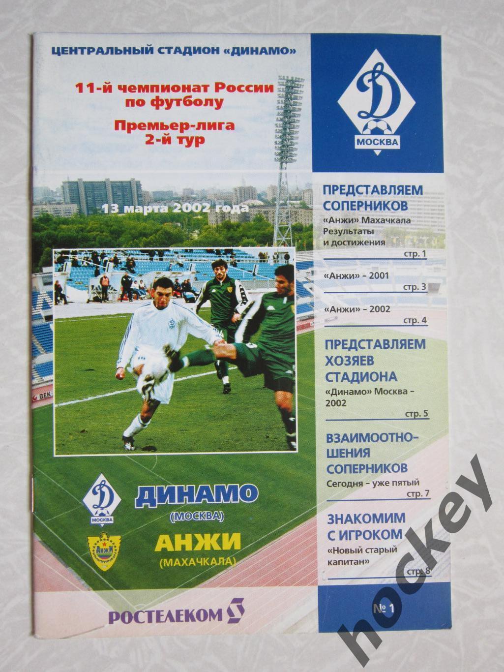 Динамо Москва - Анжи Махачкала 13.03.2002
