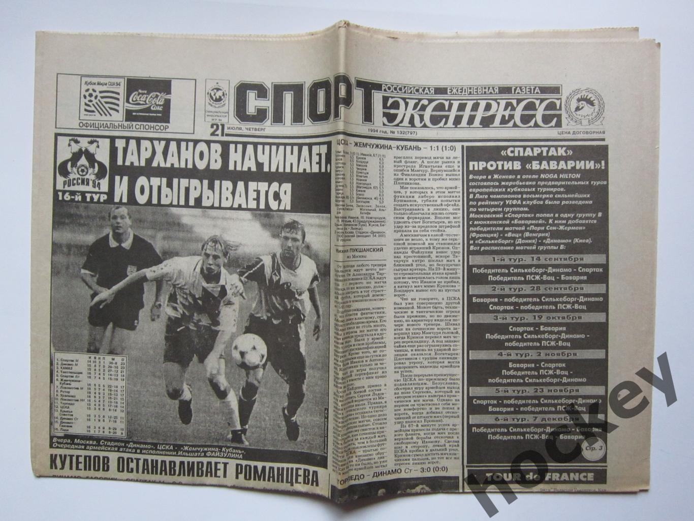 Спорт-Экспресс за 21.07.1994 (8 стр.)