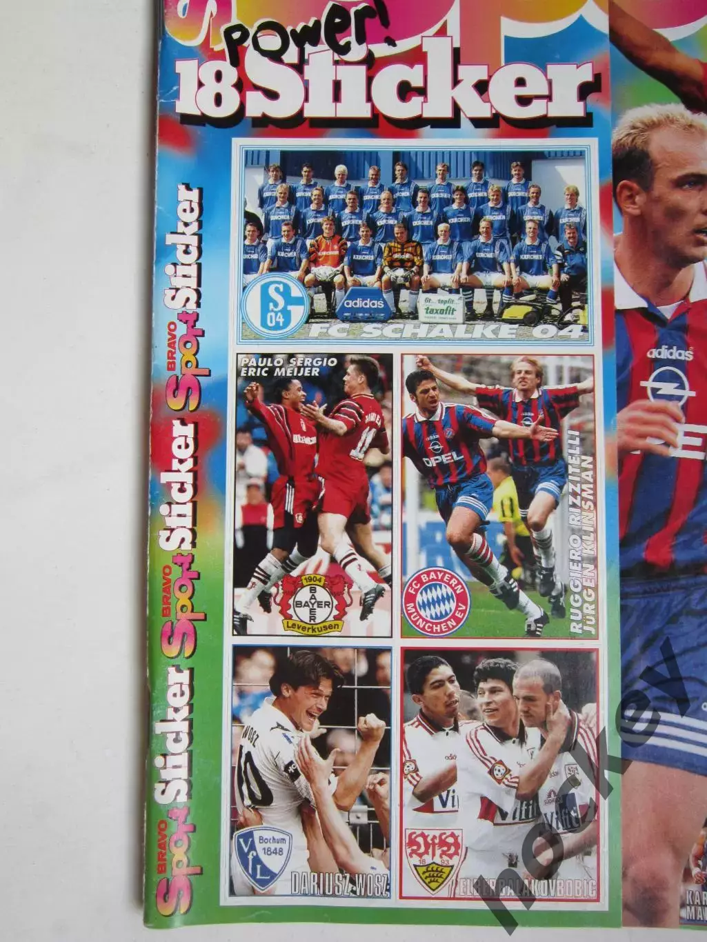 Bravo Sport. 1997 год (май). 4 больших постера, 18 наклеек 1