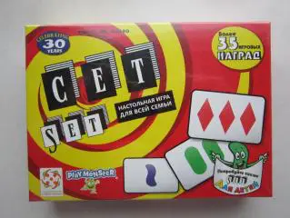 Сет (Set). Настольная игра на внимательность и скорость реакции.