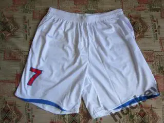 Футбольная форма (шорты с номером). Цвет белый