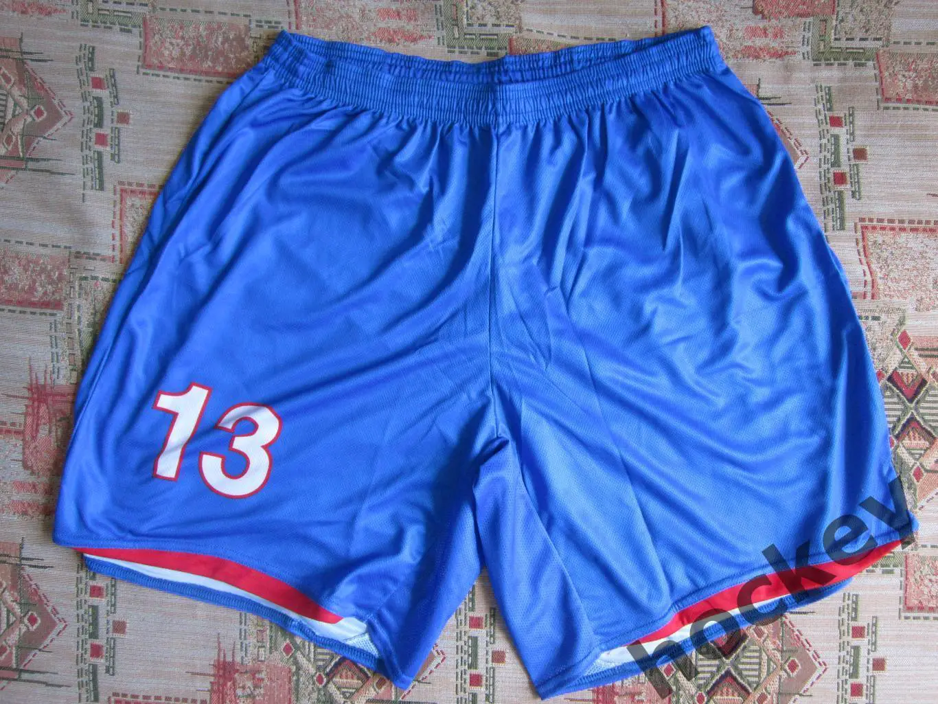 Футбольная форма (шорты с номером). Цвет синий