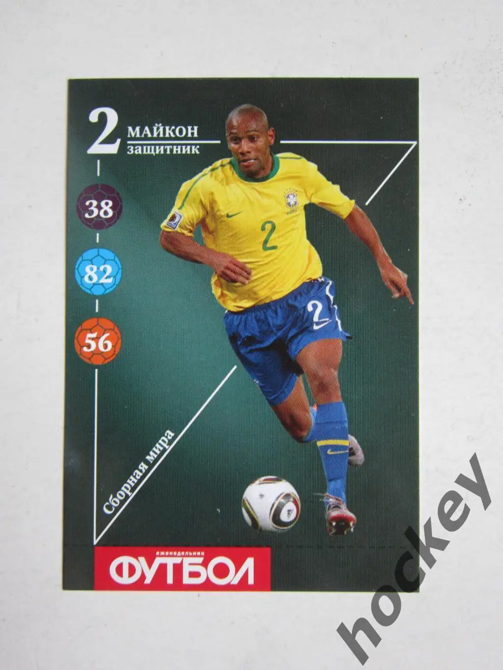 Майкон (сборная мира). Карточка Еженедельник Футбол