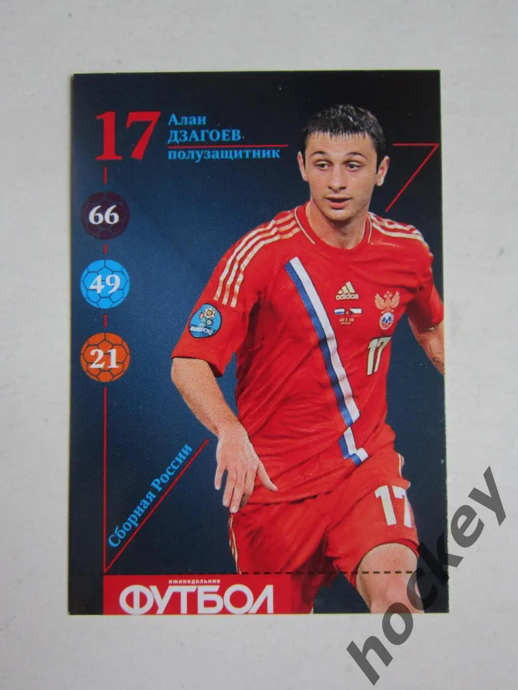 Алан Дзагоев (сборная России). Карточка Еженедельник Футбол