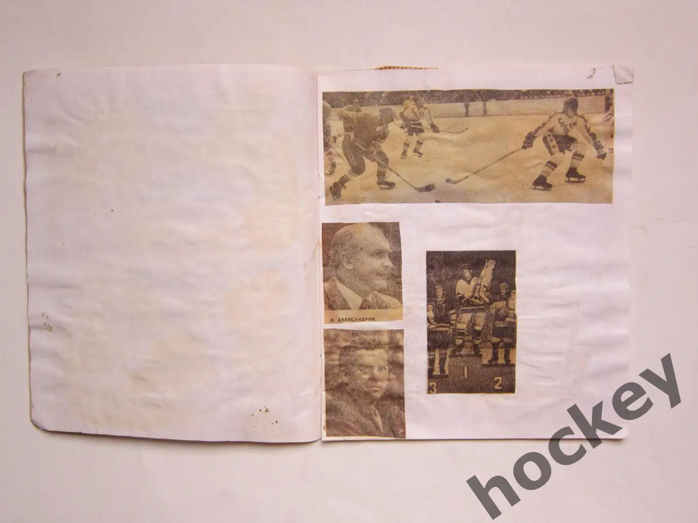 Хоккей. Фото. Тетрадь с вырезками из газет. Статистика, фото 3