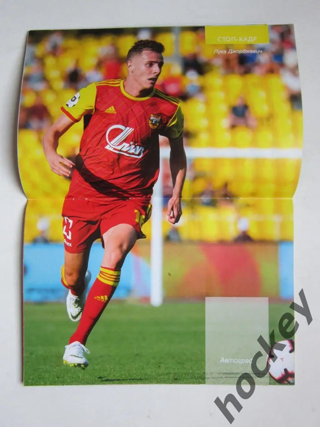 Арсенал Тула - Анжи Махачкала 9.11.2018. Постер Лука Джорджевич (Арсенал) 1