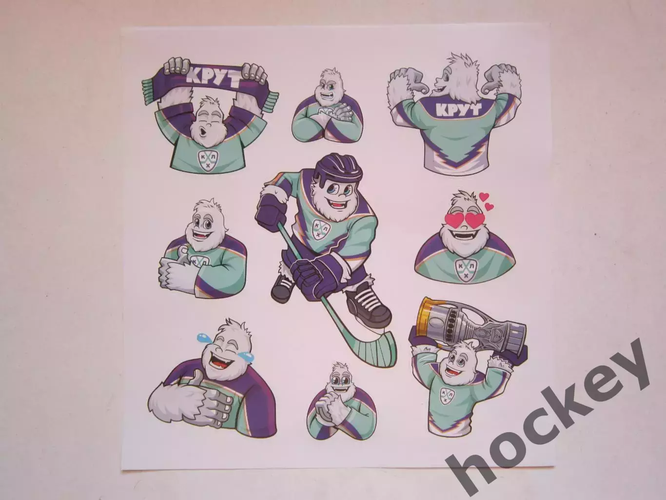 Наклейки КХЛ (2 шт)