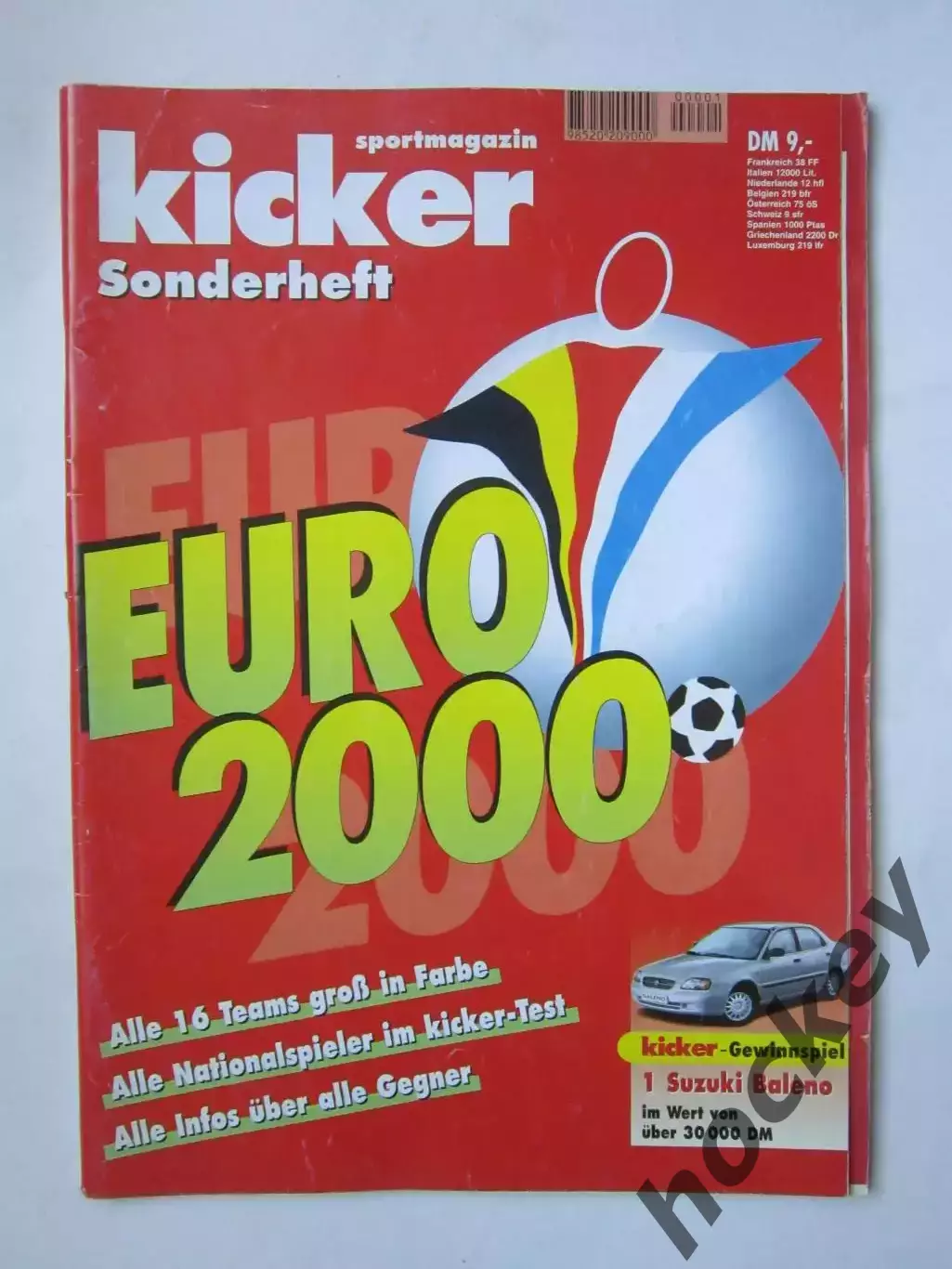 Журнал Kicker. Чемпионат Европы - 2000