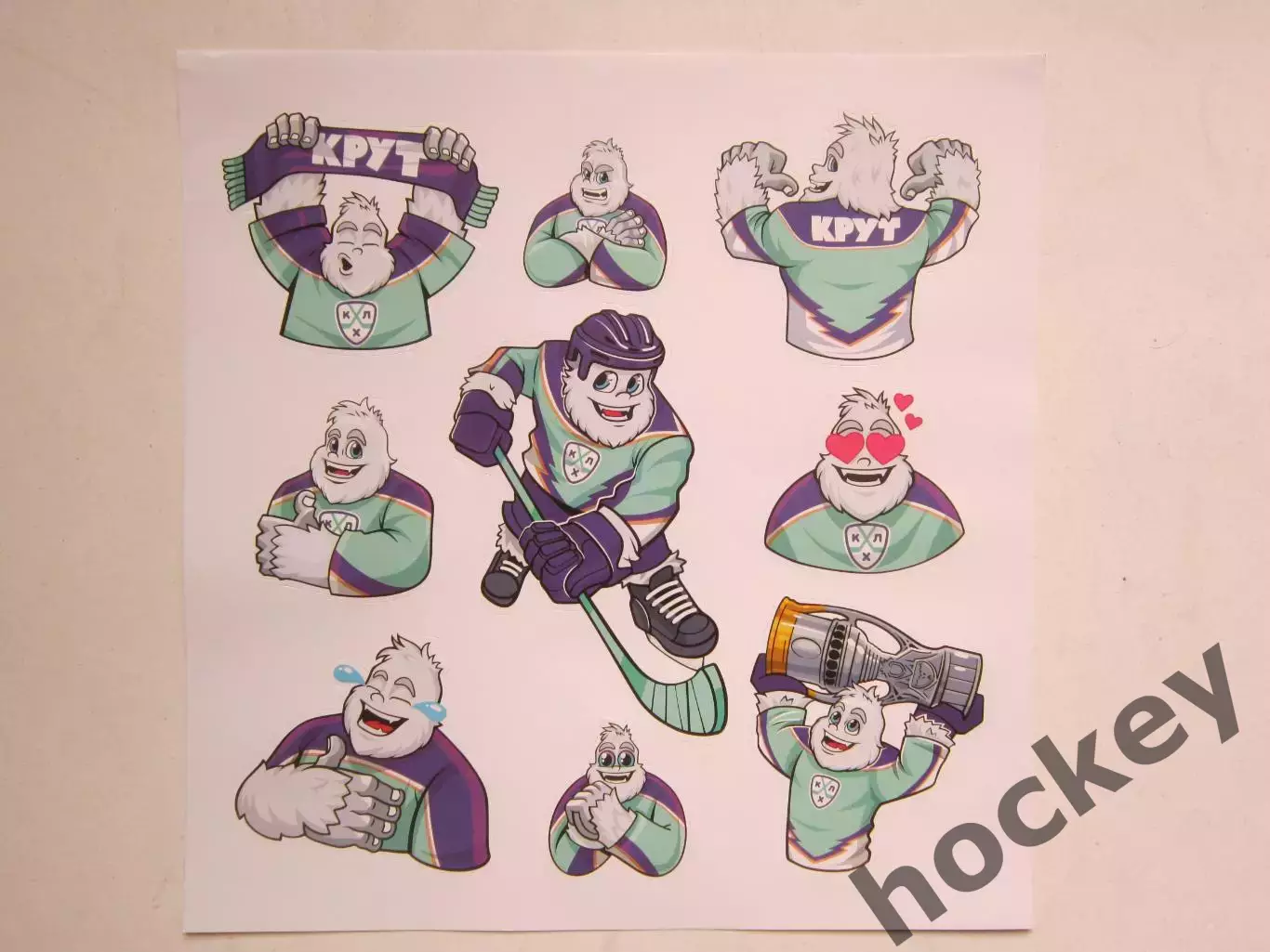 Наклейки КХЛ (2 шт).