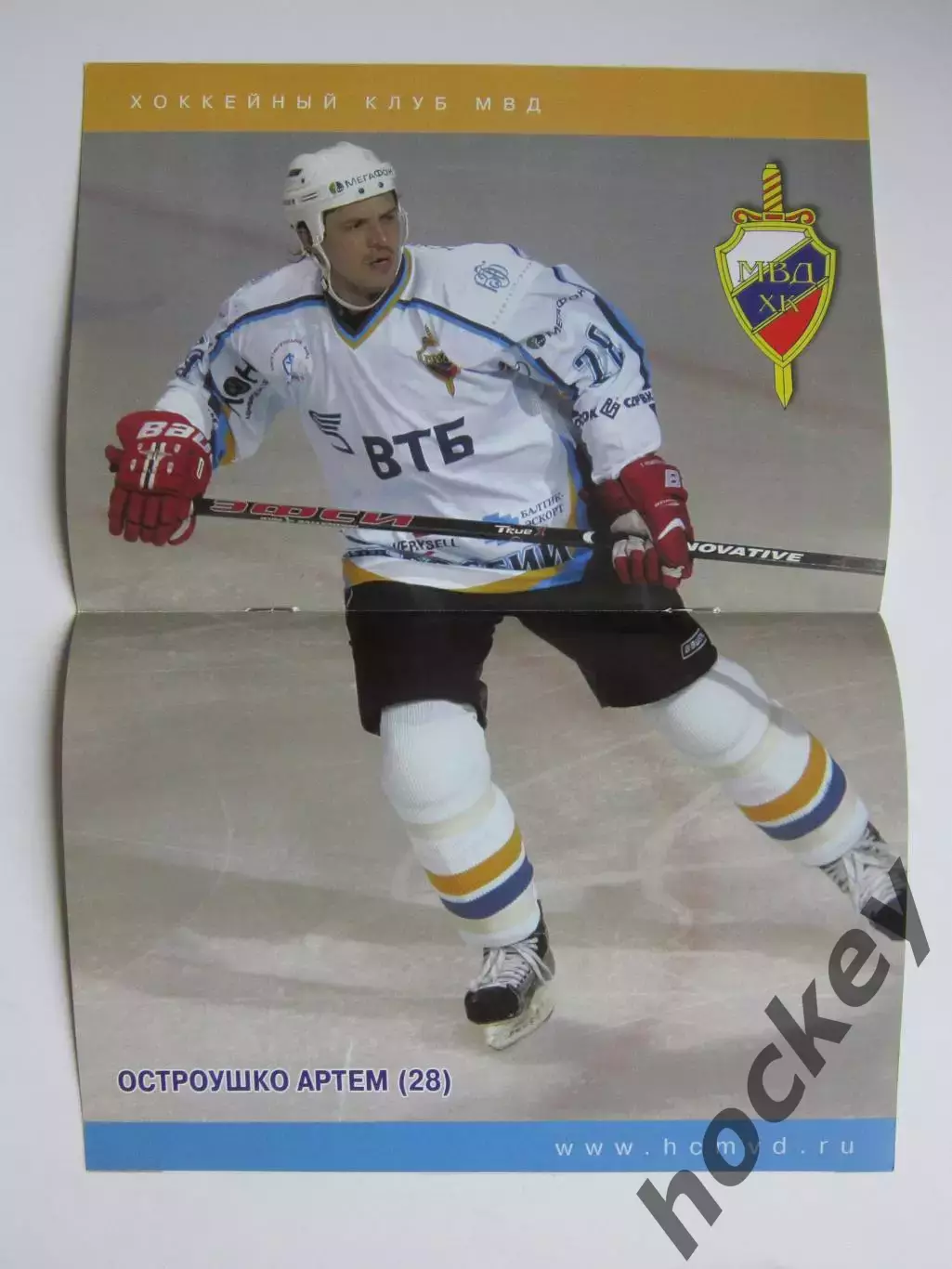 ХК МВД Московская область - Северсталь Череповец 27.11.2006. Постер А.Остроушко 1