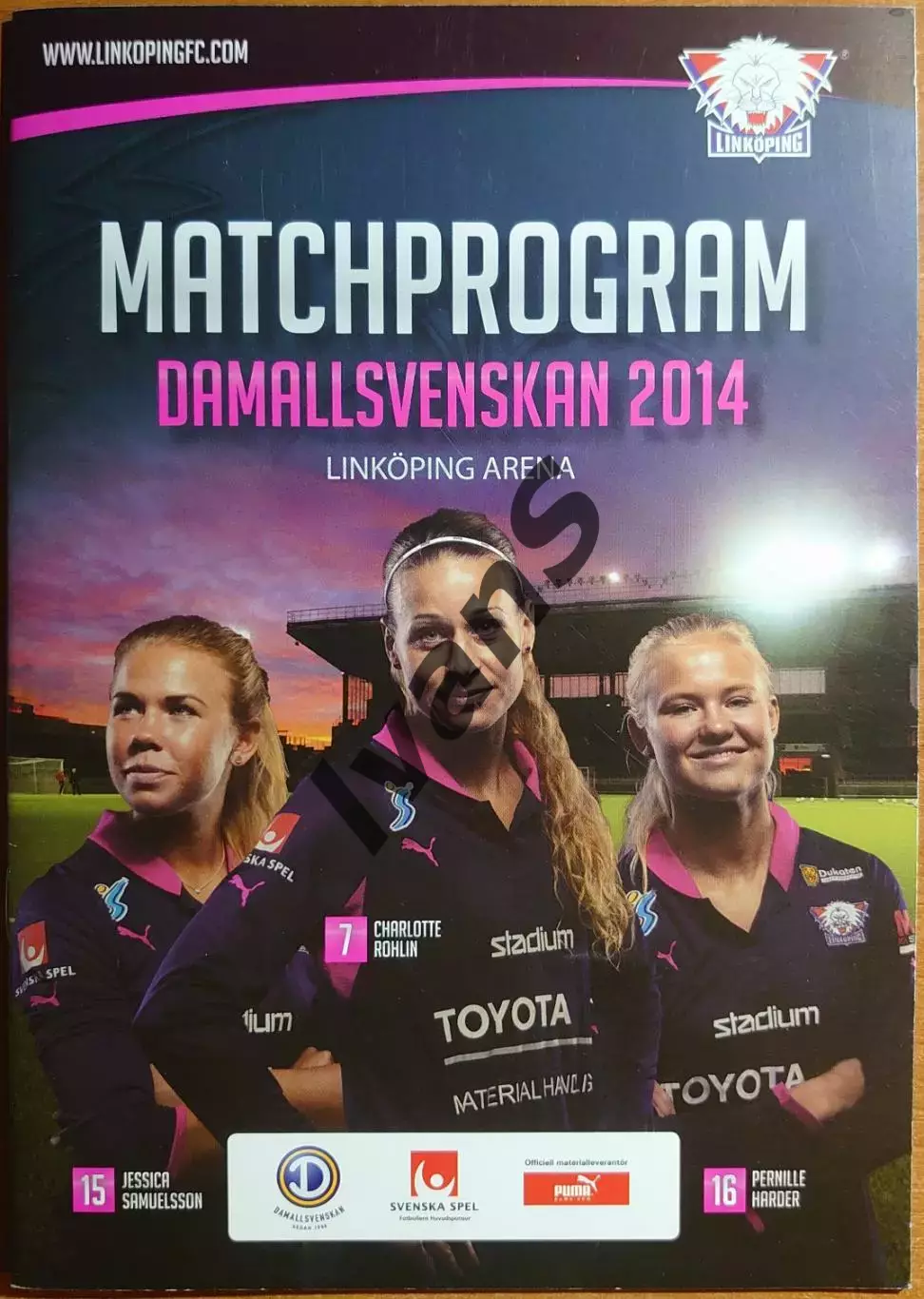 ЖФК «Линчёпинг» (Швеция). Официальная сезонная программа клуба, 2014 г.