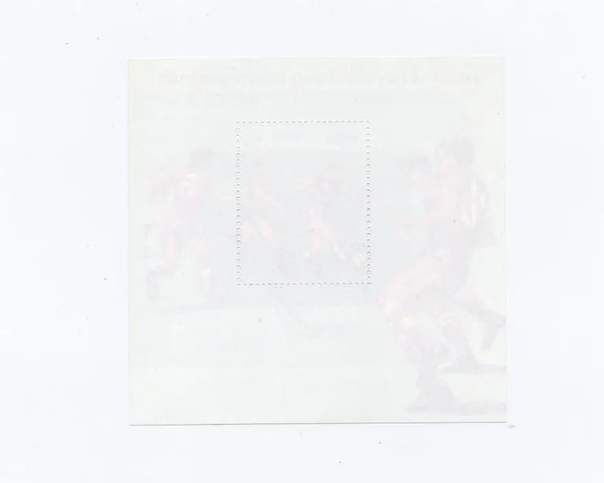 Футбол блок Кампучия МЕХИКО 86 ( Камбоджа) 1