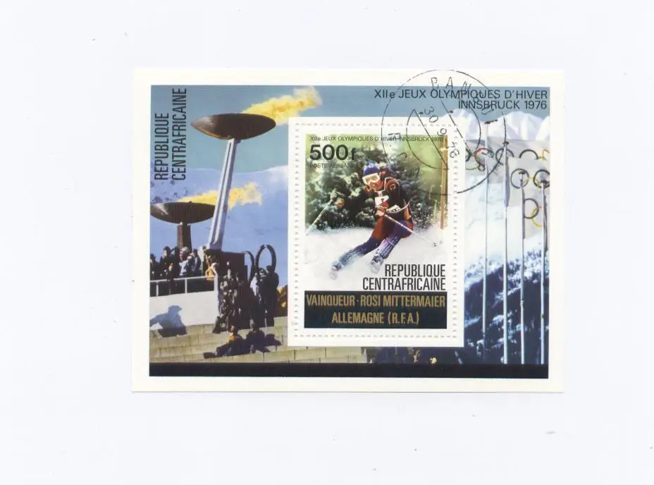 Блок олимпиада Инсбрук Центральноафриканская респ.