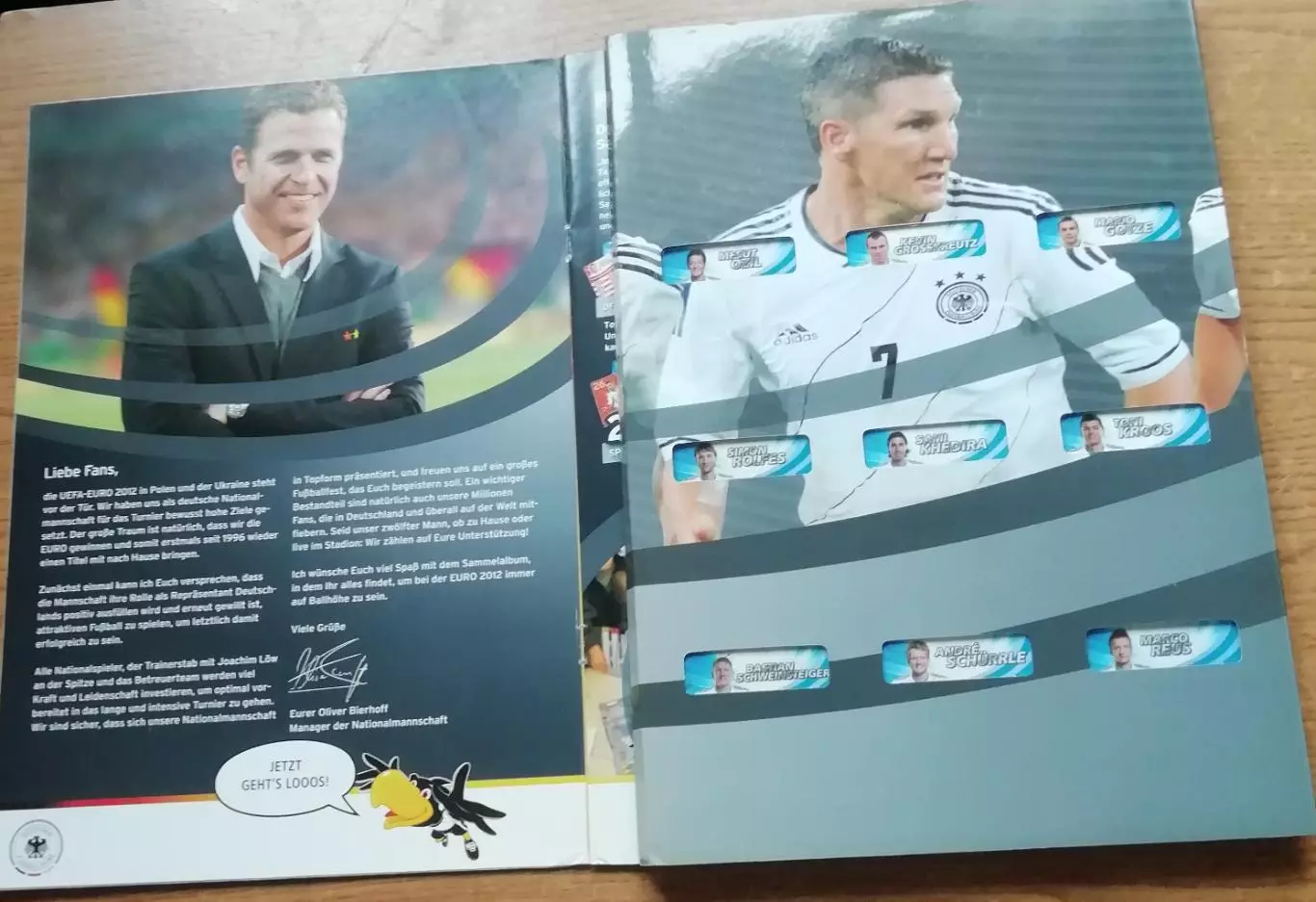 Чемпионат Европы по ФУТБОЛУ 2012, СБОРНАЯ ГЕРМАНИИ, альбом для карточек 1