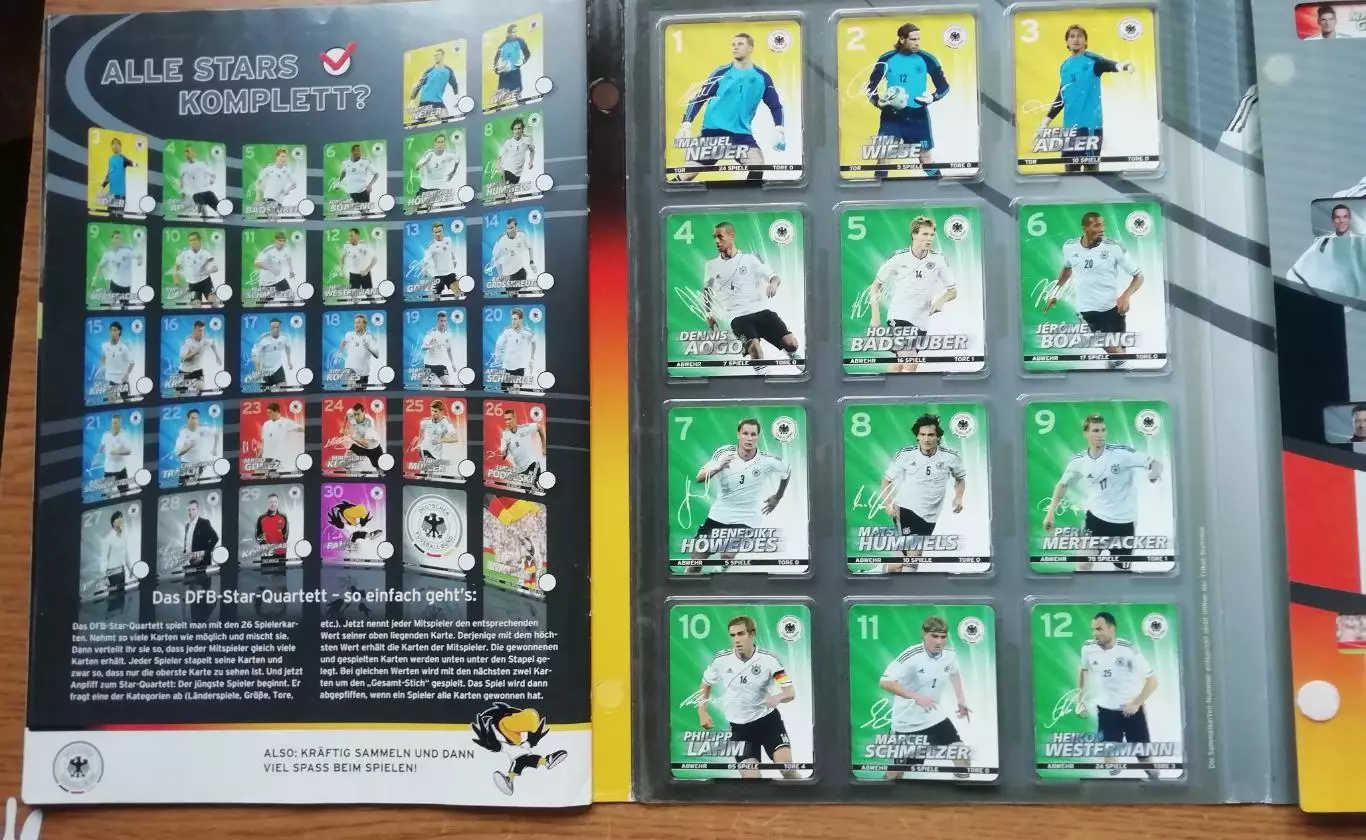 Чемпионат Европы по ФУТБОЛУ 2012, СБОРНАЯ ГЕРМАНИИ, альбом для карточек 6