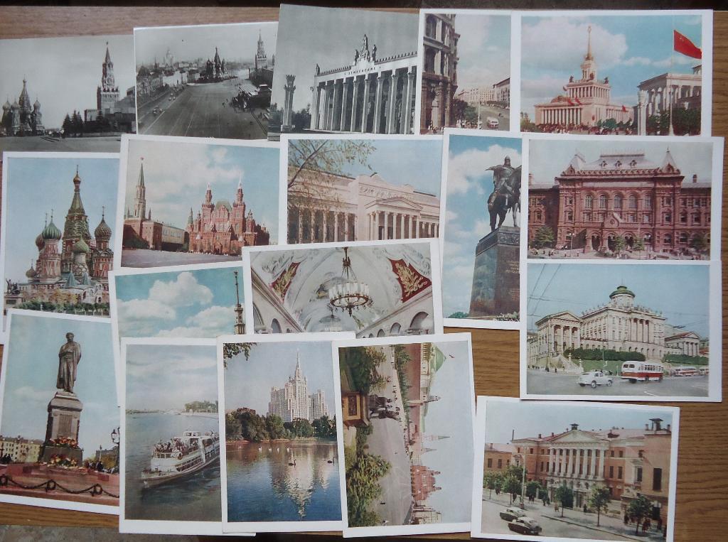 Набор 27 открыток-Москва 1955