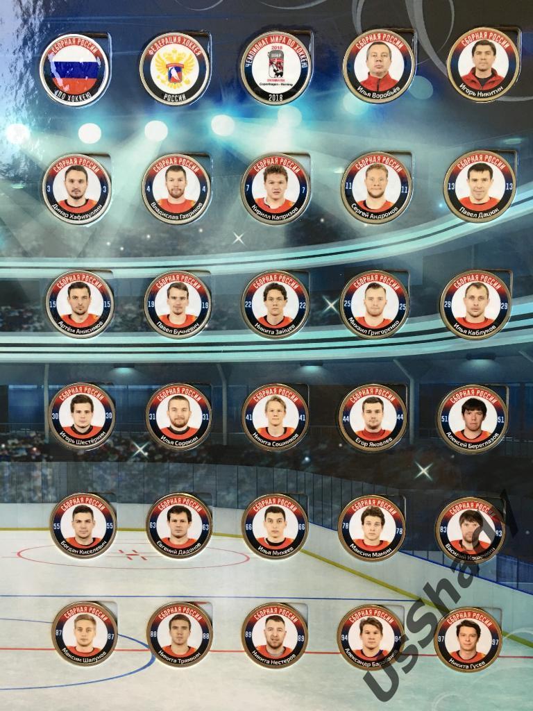 Подарочный набор монет Сборная России по хоккею, Чемпионат мира 2018