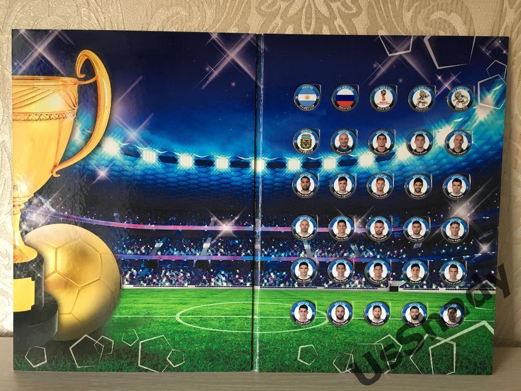 Подарочный набор монет Сборная Португалии по футболу 2018 1