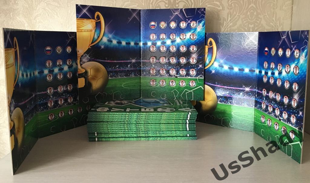 Подарочный набор монетСборная России по футболу Чемпионат мира 2018 1