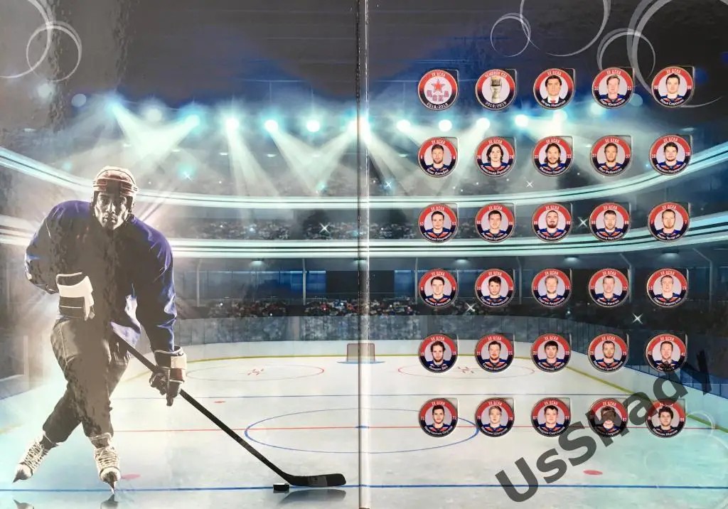 Памятный набор монет «Чемпионский состав ХК ЦСКА Москва».Сезон 2018 / 2019. 1