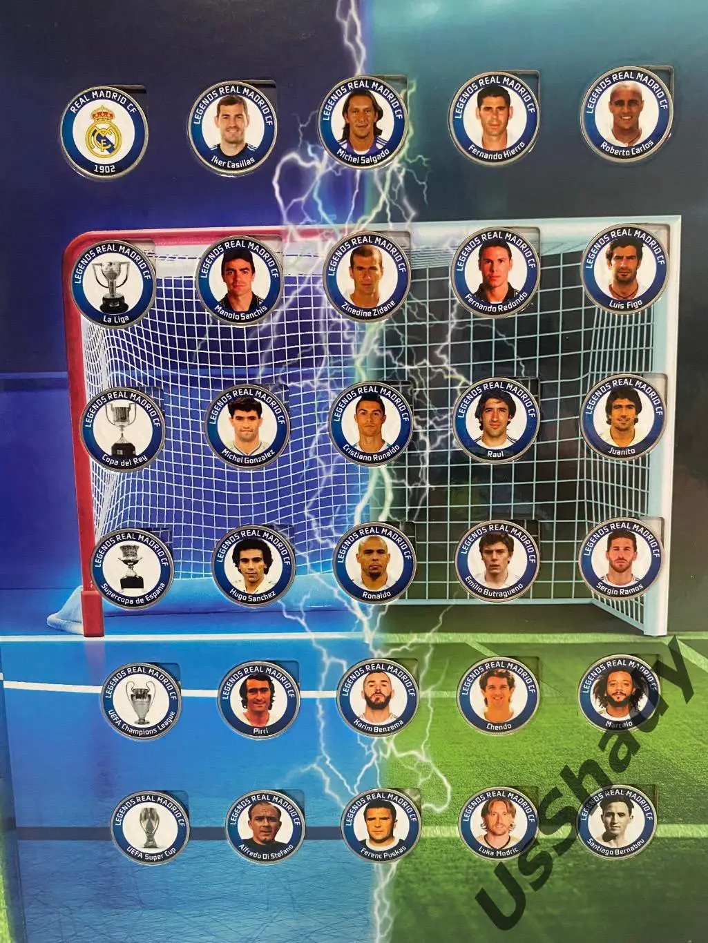 Памятный набор монет «Легенды ФК Реал Мадрид». 1