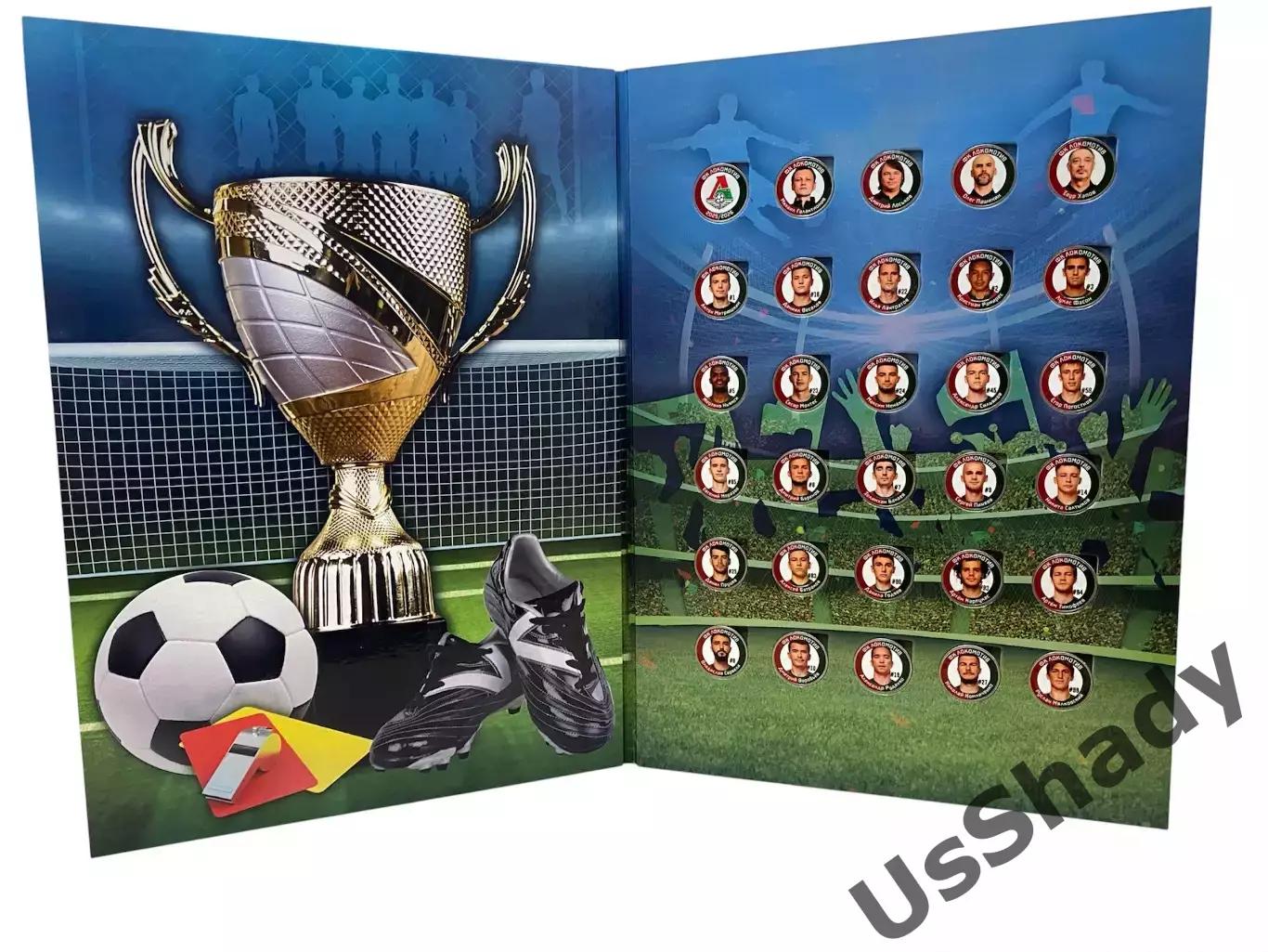 Подарочный набор монет «ФК Локомотив Москва». Сезон 2025/2026 2