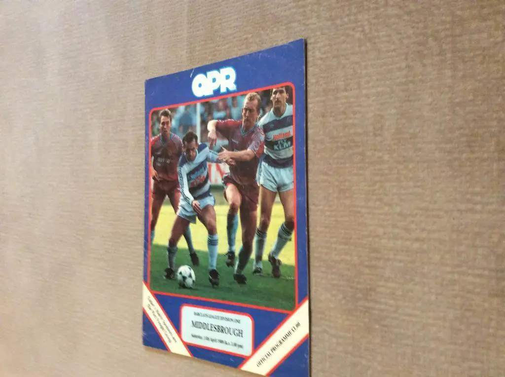 Куинз Парк Рейнджерс Лондон - Мидлсбро 15.04.1989