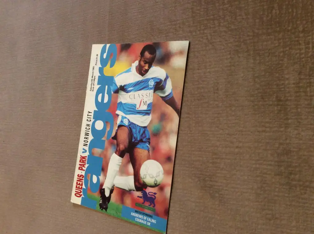 Куинз Парк Рейнджерс Лондон - Норвич Сити 6.03.1993
