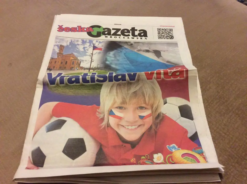 Россия -Чехия газета чешского издания ЕВРО 2012