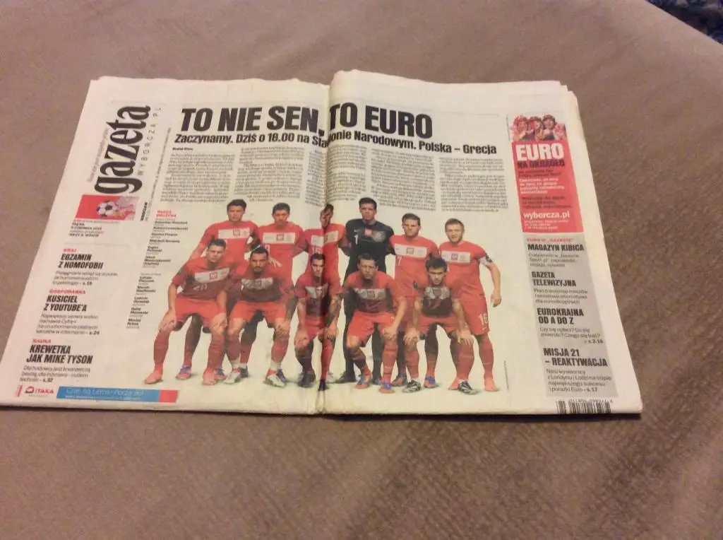 Польша - Греция газета польского издания ЕВРО 2012