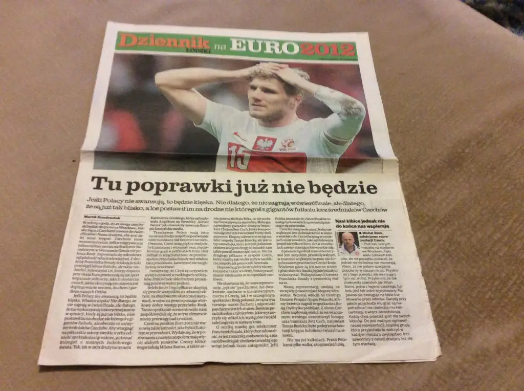 Польша - Россия послематчевая газета польского издания ЕВРО 2012