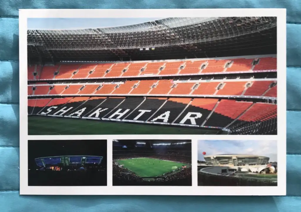 Открытка Донбасс Арена Донецк