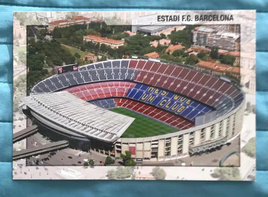 Открытка Камп Ноу Барселона