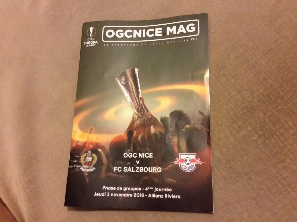 Ницца - Ред Булл Зальцбург 3.11.2016