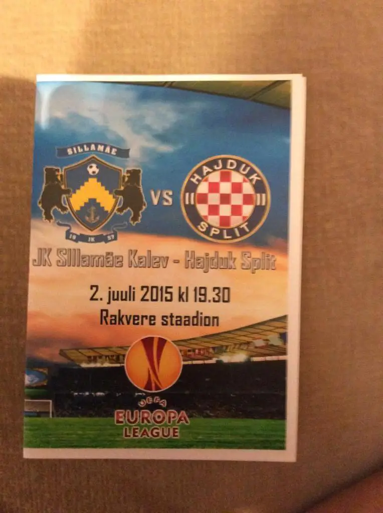 Калев Силлаймяэ - Хайдук Сплит 2.07.2015 Лига Европы УЕФА