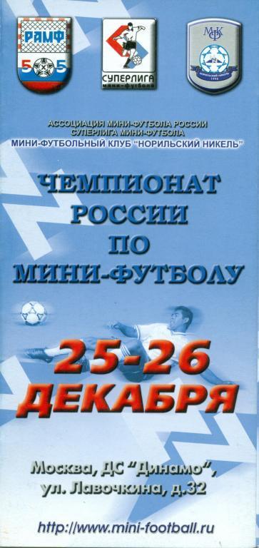 Норильский никель (Норильск) - ЦСКА 2003 г.