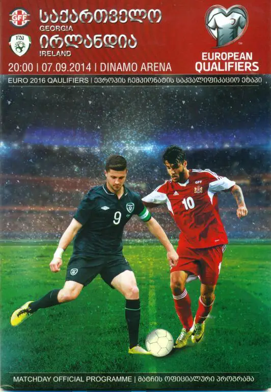 Грузия - Ирландия 2014 г.