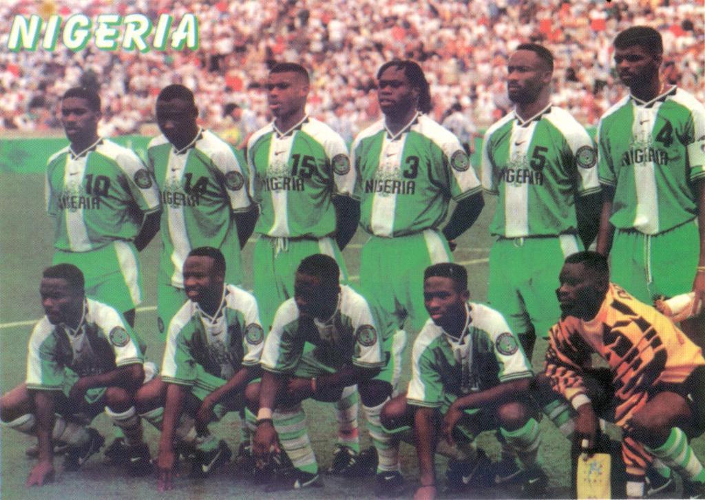 карточка - сб. Нигерии. ЧМ 1998