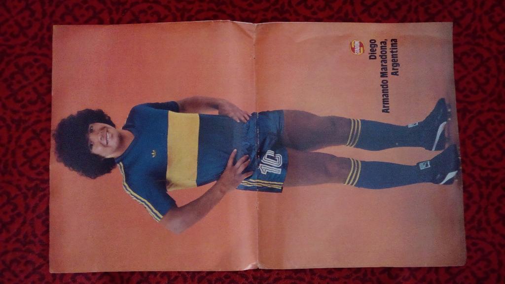 Постер Марадона из журнала Стадион (ЧССР)