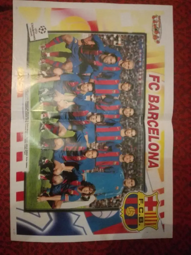 постер - Барселона. из журнала Мировойспорт (Грузия).размер А3