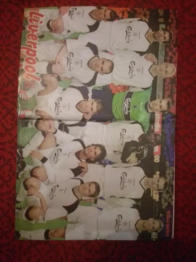 постер -Ливерпул. из журнала Мировойспорт (Грузия).размер А3