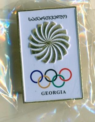 Значок олимпийский.Грузия