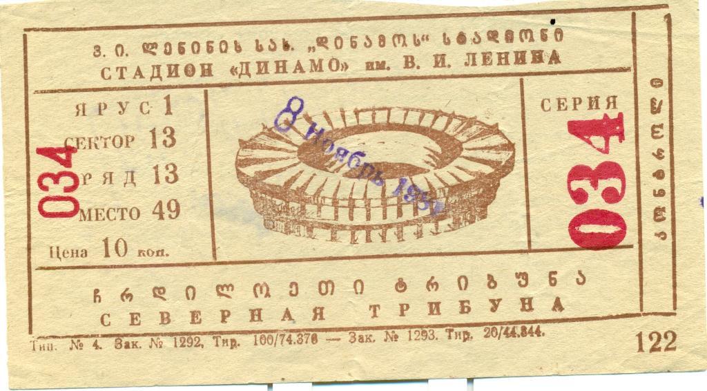 Динамо Тбилиси - Таврия Симферополь1981 г.
