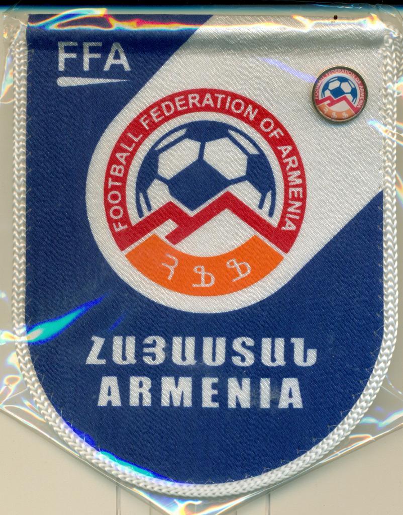 комплект вымпел Армения федерация футбола + знак