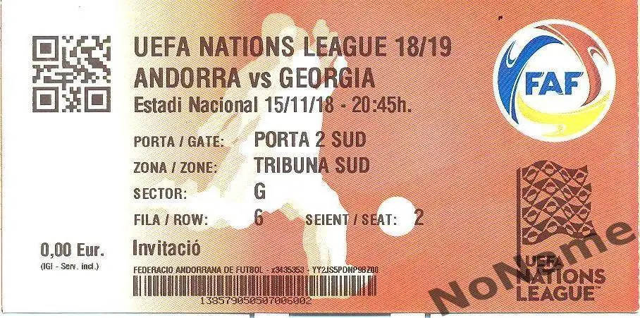 Андорра - Грузия. 15.11.2018 г.