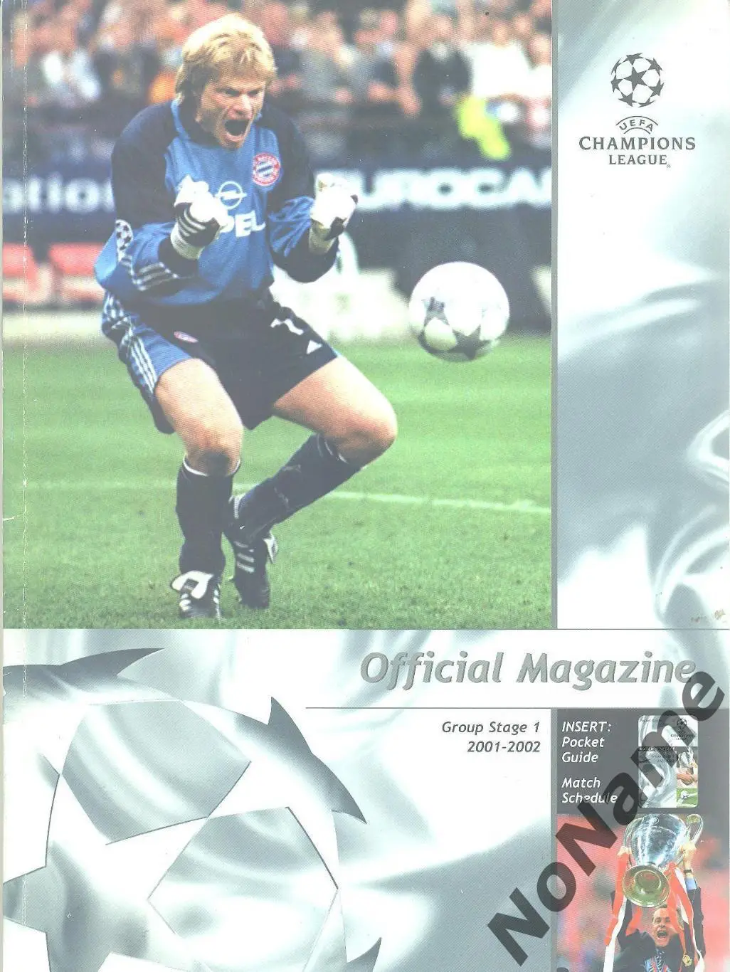 Official Magazine of champions league 2001-2002 group stage 1