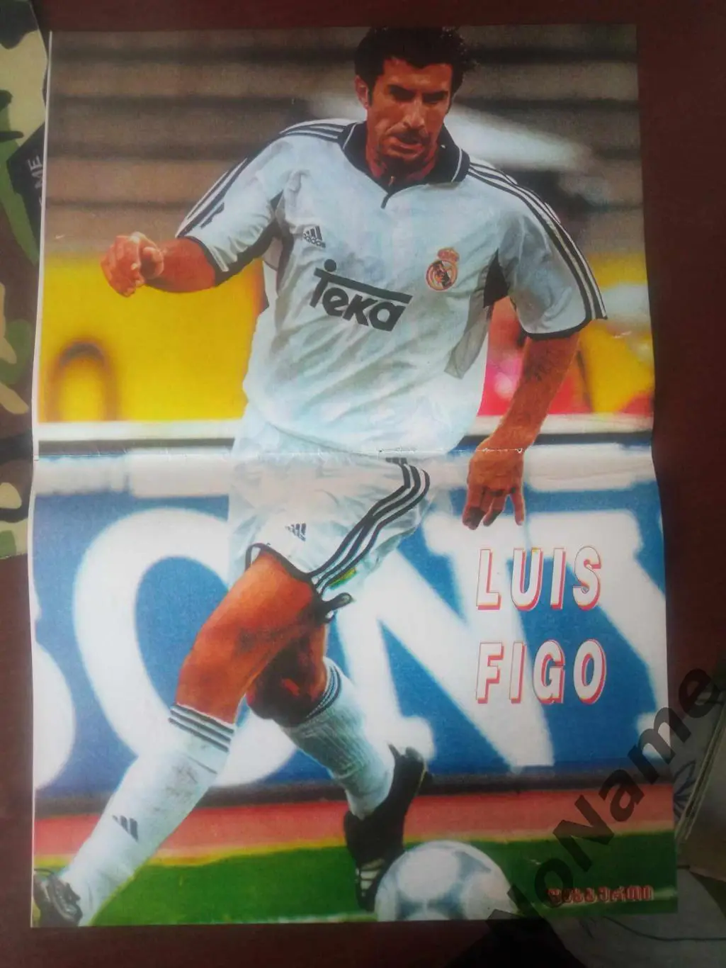 постер -Луиш Фигу. из журнала Футбол (Грузия)
