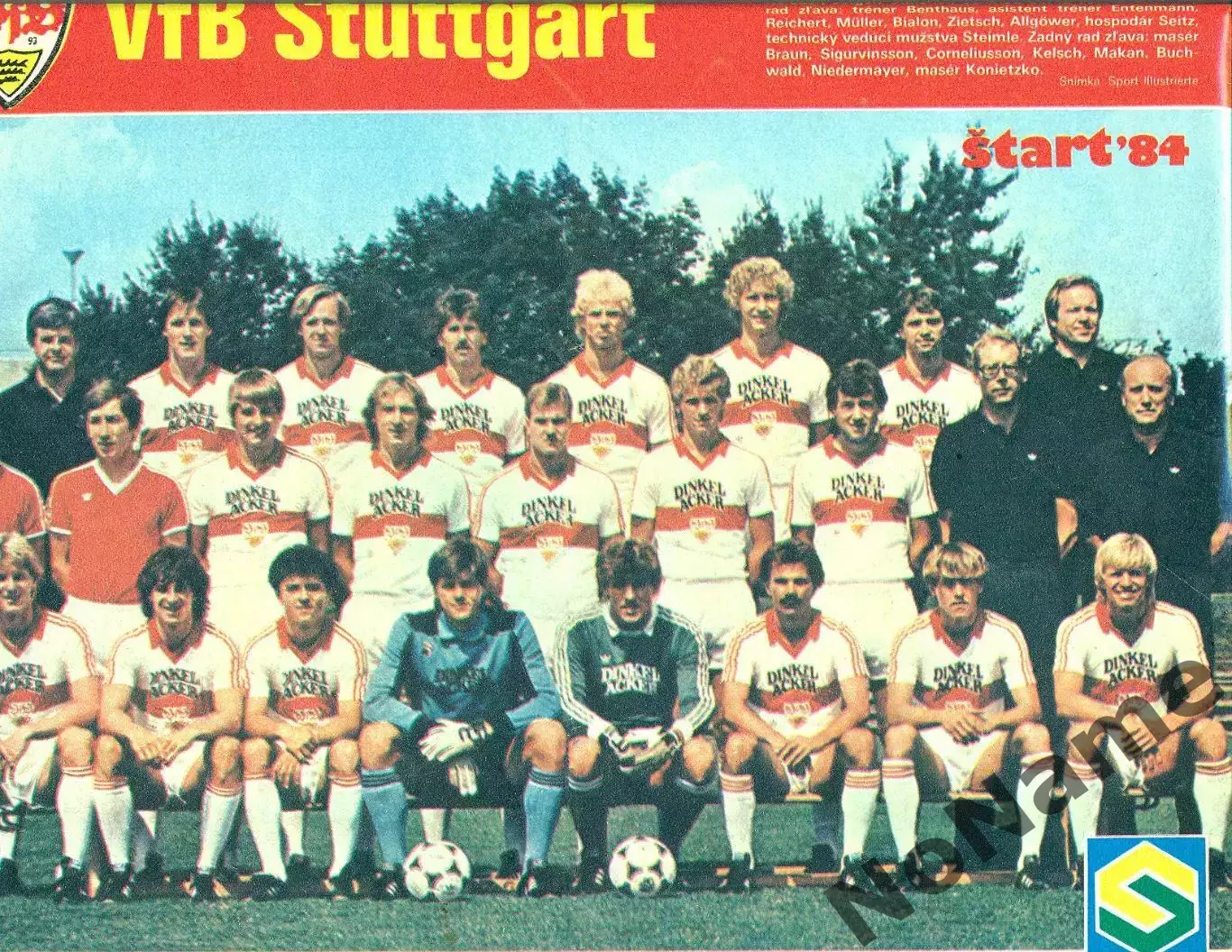 Штутгарт - постер из журнала Старт (ЧССР)